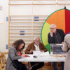 Pontevedreses votando en las elecciones generales del 28A