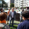 Miguel Anxo Fernández Lores visita os composteiros comunitarios de Eduardo Pondal