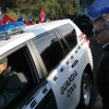 Concentración de los funcionarios de prisiones ante la cárcel de A Lama