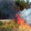 Terceiro día de incendios en Vilar e O Rañadoiro, en Ponte Sampaio