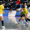 Partido de liga entre Marín Futsal e Les Corts na Raña