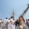 Chegada do buque Juan Sebastián Elcano á Escola Naval de Marín