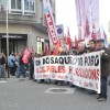 Manifestación unitaria convocada por Comisiones Obreras, CIG e UGT