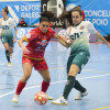 Marta Peñalver en un partido de liga entre Poio Pescamar y Roldán en A Seca