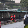 Los bomberos aseguran la cubierta del puente de A Barca