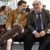 Jacobo Moreira e César Pérez Ares, na inauguración da Feira do Libro 2014 de Pontevedra