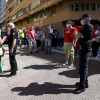 Manifestación do persoal de Celso Míguez polas rúas de Pontevedra