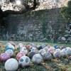 Algúns dos balones atopados en Santa Clara