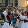 Danza de Reis da Asociación Cultural Trépia na praza da Peregrina