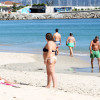 As altas temperaturas favoreceron a afluencia de persoas nas praias