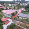Imaxe aérea da contorna do colexio Vilaverde de Mourente