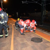 Simulacro de accidente con heridos en la estación de tren de Pontevedra