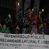 Traballadores da Xunta de Persoal da Área Sanitaria de Pontevedra durante a manifestación