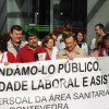 Trabajadores de la Plataforma Sindical y de Asociaciones Profesionales de Empleados Públicos en el área sanitaria de Pontevedra
