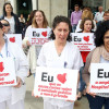 Protesta sindical contra o peche de camas nos Hospitais de Pontevedra e do Salnés