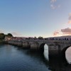 Concentración en defensa da sanidade pública na ponte medieval entre Ponte Sampaio e Soutomaior