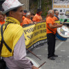 Manifestación de afectados por las preferentes y emigrantes retornados de Galicia 