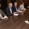Reunión dentre el alcalde de Pontevedra y los cuatro directores generales