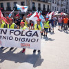 Manifestación na terceira xornada da folga do sector do metal en Pontevedra