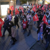 Manifestación dos sindicatos pola suba dos prezos
