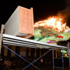 Incineración do Loro Ravachol na Praza de España