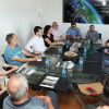 Encontro de Gonzalo Caballero, secretario xeral del PSdeG-PSOE, con empresarios del sector naval en Nodosa