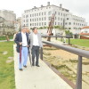 O alcalde de Pontevedra explicó a la delegación portuguesa las obras de reforma del Campillo de Santa María