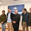Inauguración da nova sede pontevedresa da Federación Galega de Fútbol, coa presenza de Manolo Barreiro no centro da fotografía