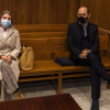 Luisa Piñeiro y Rafael Louzán en el banquillo de los acusados