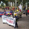 Protesta dos bombeiros dos parques comarcais