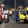 Incendio en una embarcación deportiva en el puerto de Sanxenxo