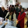 Maica Larriba votando nas eleccións do 10N