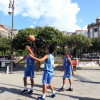 Actividade de promoción na rúa do Baloncesto Estudiantes Pontevedra