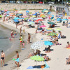 Praias de Poio e Marín durante a xornada calorosa do domingo 20 de agosto