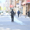 Patrulla da Brilat y la Policía Nacional por las calles de Pontevedra el 1 de abril con motivo del estado de alarma
