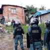 Operativo contra el tráfico de drogas en el poblado de O Vao