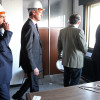 Visita de Rueda, Lores y el rector de la Universidad de Vigo al edificio de la Xunta en Benito Corbal