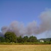 Incendio en Cotobade visto desde Xeve