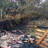 El incendio de Ponte Caldelas arrasó la casa de Elena y Harry en A Insua