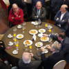 Almorzo de Rafa Domínguez e Alfonso Rueda con empresarios de Pontevedra