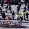 La hostelería de Pontevedra retoma las protestas en un día de manifestaciones por toda Galicia