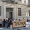 Manifestación dos traballadores do sector xudicial ante a sede da Audiencia Provincial