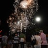 Fuegos de artificio para despedir las Festas da Peregrina 2017