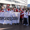 Manifestación en Pontevedra por el cierre del Complejo Deportivo Rías do Sur