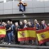 Concentración na Comisaría en apoio aos policías despregados en Cataluña 