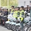 Gardas civís de Pontevedra en formación antes de comezar os actos do Día do Pilar