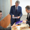 Reunión entre o presidente da Xunta, Alfonso Rueda, e o alcalde de Pontevedra, Miguel Anxo Fernández Lores