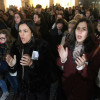 Concentración do movemento feminista de Pontevedra contra o pacto con Vox en Andalucía