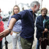 Ethel Vázquez con los vecinos afectados por el proyecto de senda entre Vilaseca y Lapamán