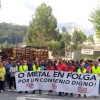 Concentración en Ence en la segunda jornada de la huelga del metal